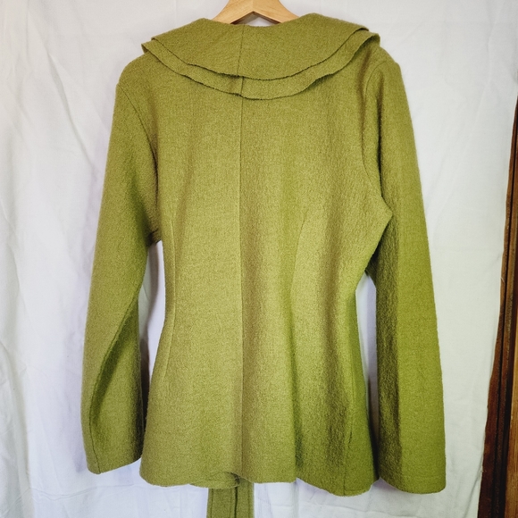 Elena Solano Wool Ruffle Blazer Jacket - Picture 2 of 7